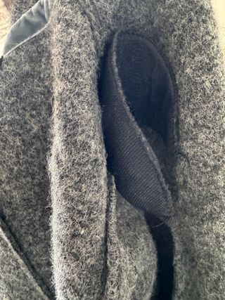 Giacca in lana cotta grigia