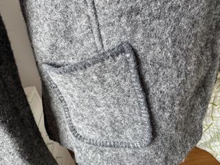 Giacca in lana cotta grigia