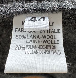 Giacca in lana cotta grigia