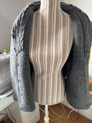 Giacca in lana cotta grigia