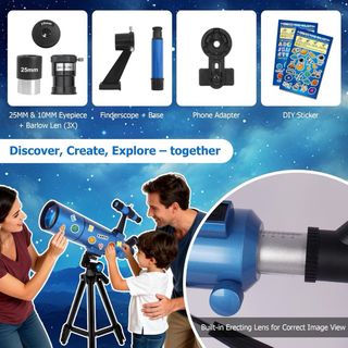 NUEVO! Telescopio Refractor 80500 principiantes