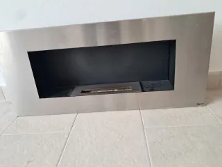 Estufa de bioetanol metálica