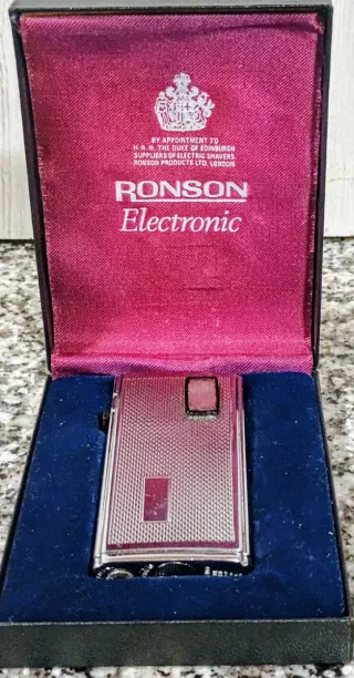 MECHERO INGLÉS RONSON VARAFLAME ELECTRÓNIC