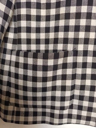 Blazer Zara Cuadros Blanco y Negro,talla XS