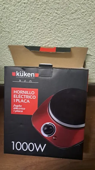 Hornillo Eléctrico Küken 1000W Rojo