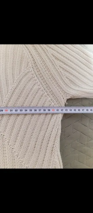 Jersey cuello alto mujer blanco