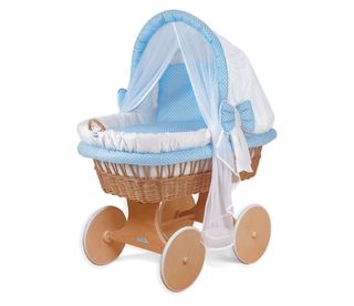 Cuna Moisés Waldin Mimbre y Madera