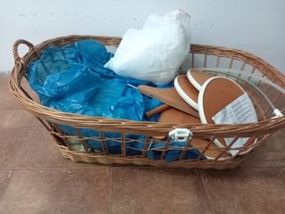 Cuna Moisés Waldin Mimbre y Madera