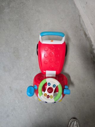 Correpasillos infantil rojo con volante