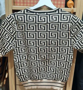 Jersey manga corta estampado geométrico