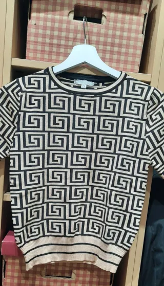 Jersey manga corta estampado geométrico