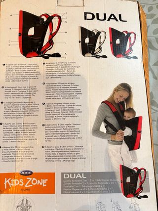 Mochila Portabebés Jane Kids Zone Dual