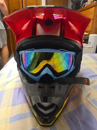 Casco Moto Bell + Gafas