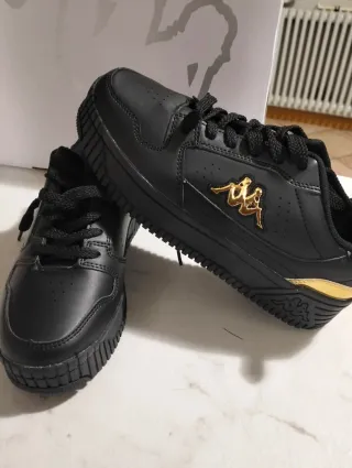 Scarpe Kappa nere e oro
