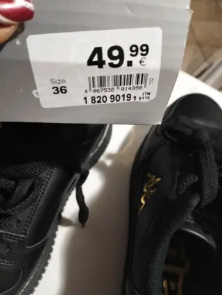 Scarpe Kappa nere e oro