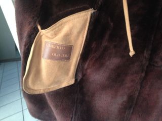 Giaccone montone donna beige/marrone