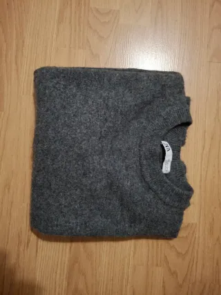 Jersey Zara Gris Talla L