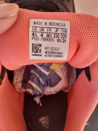 Scarpe Adidas Donna N.36.5 Corsa Palestra