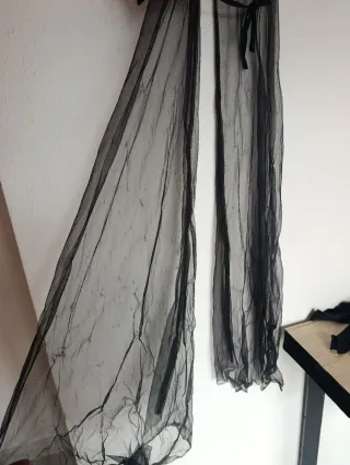 Disfraz negro y morado talla única