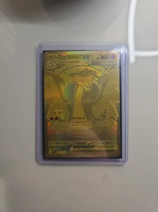 Carta Pokémon Mega Charizard EX Dorada