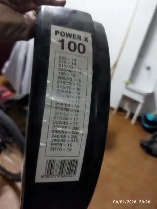 4 pares de Cadenas Nieve Coche 9mm POWER X