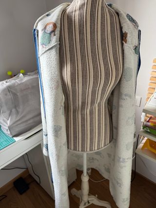 Camicia da notte lunga felpata con zip