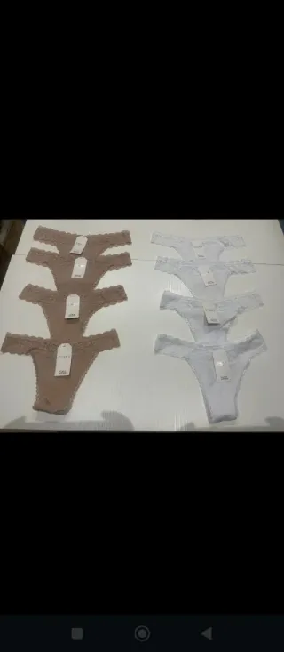 Lencería Mujer Tanga Negro y Verde