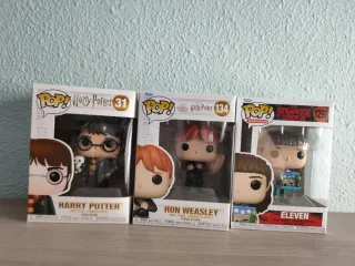 3 Funkos a (15€ CADA UNO )Harry Potter,Ron,Eleven.