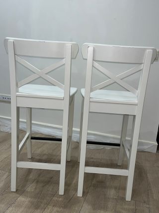 2 sillas altas de madera IKEA