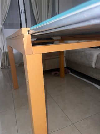 Mesa de centro madera y cristal