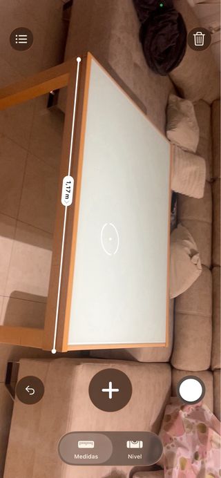 Mesa de centro madera y cristal