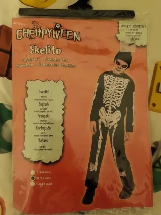 Disfraz esqueleto niño CHEHPYWEEN Talla M