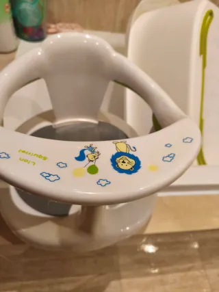 Asiento bañera bebé con dibujos