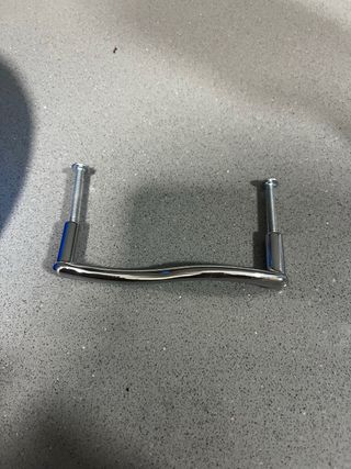 Tiradores plateados para armario 10 unidades