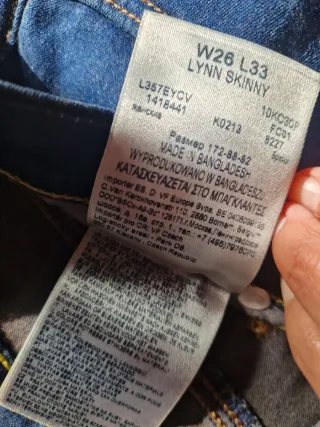 Pantalones Vaqueros Lee Talla XS Azul Oscuro