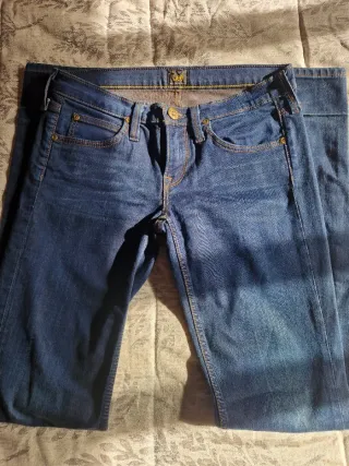 Pantalones Vaqueros Lee Talla XS Azul Oscuro