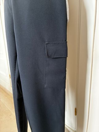 Pantalón cargo mujer azul marino