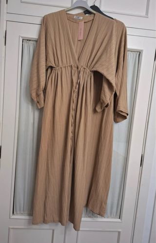 Vestido Kaftan Beige