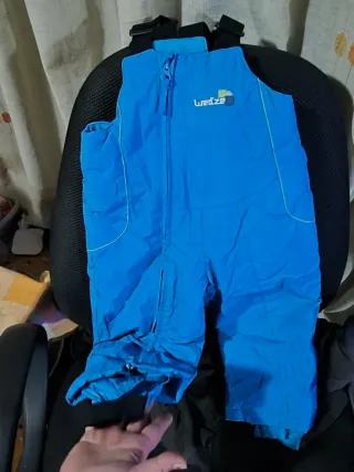 Mono de nieve infantil azul