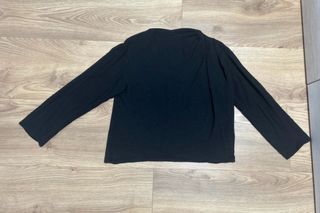 Blusa negra Massimo Dutti manga larga
