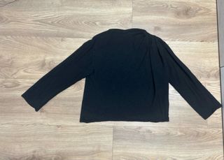 Blusa negra Massimo Dutti manga larga