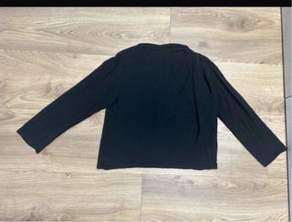 Blusa negra Massimo Dutti manga larga