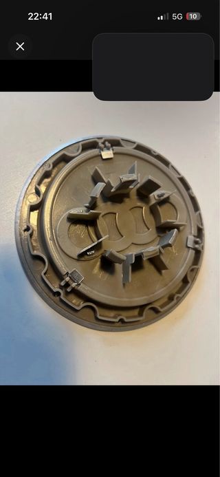 4 Tapabujes Audi 146mm modelo RS4 old gris nuevos