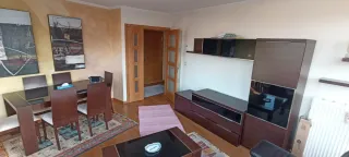 Muebles de salón de melamina y vidrio