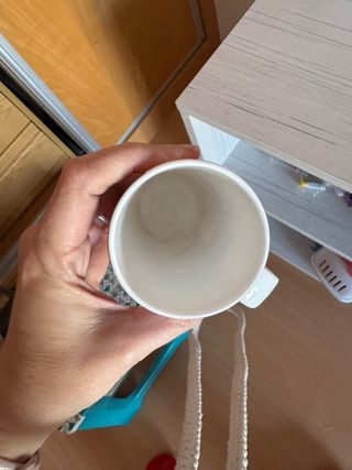 Taza cerámica Tinkerbell rosa y morado