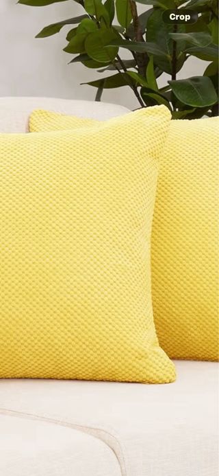 **NUEVO** Pack 2 fundas de cojín 60x60 amarillo
