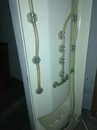 Ducha Hidromasaje Negra y Plateada