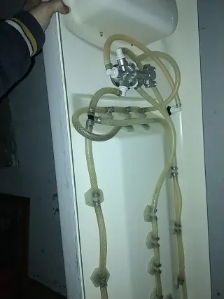 Ducha Hidromasaje Negra y Plateada