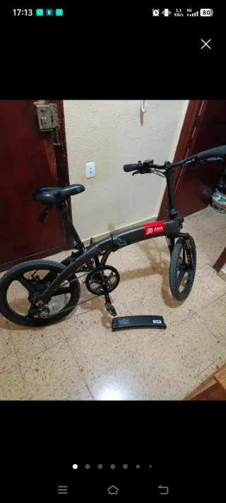 Bicicleta Eléctrica Fat Bike Negra