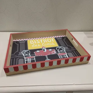 Vassoio Bistrot Legno Arredamento Casa